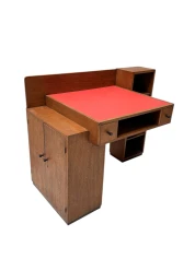 Art Deco Modernist Desk by P.E.L. Izeren for De Genneper Molen, 1920s 1